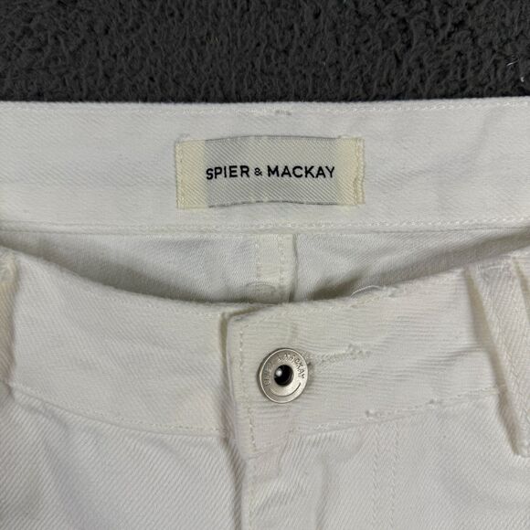 Spier and Mackay Jeans Mens 38 (Fits 36x32) White Contemporary Fit Denim Pants - Picture 4 of 16